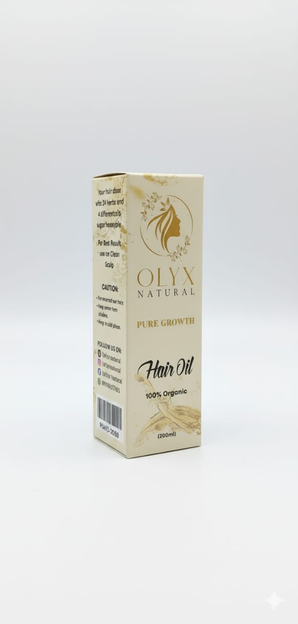 OLYX Natural Pure Growth Hair Oil | 100% Organic Formula