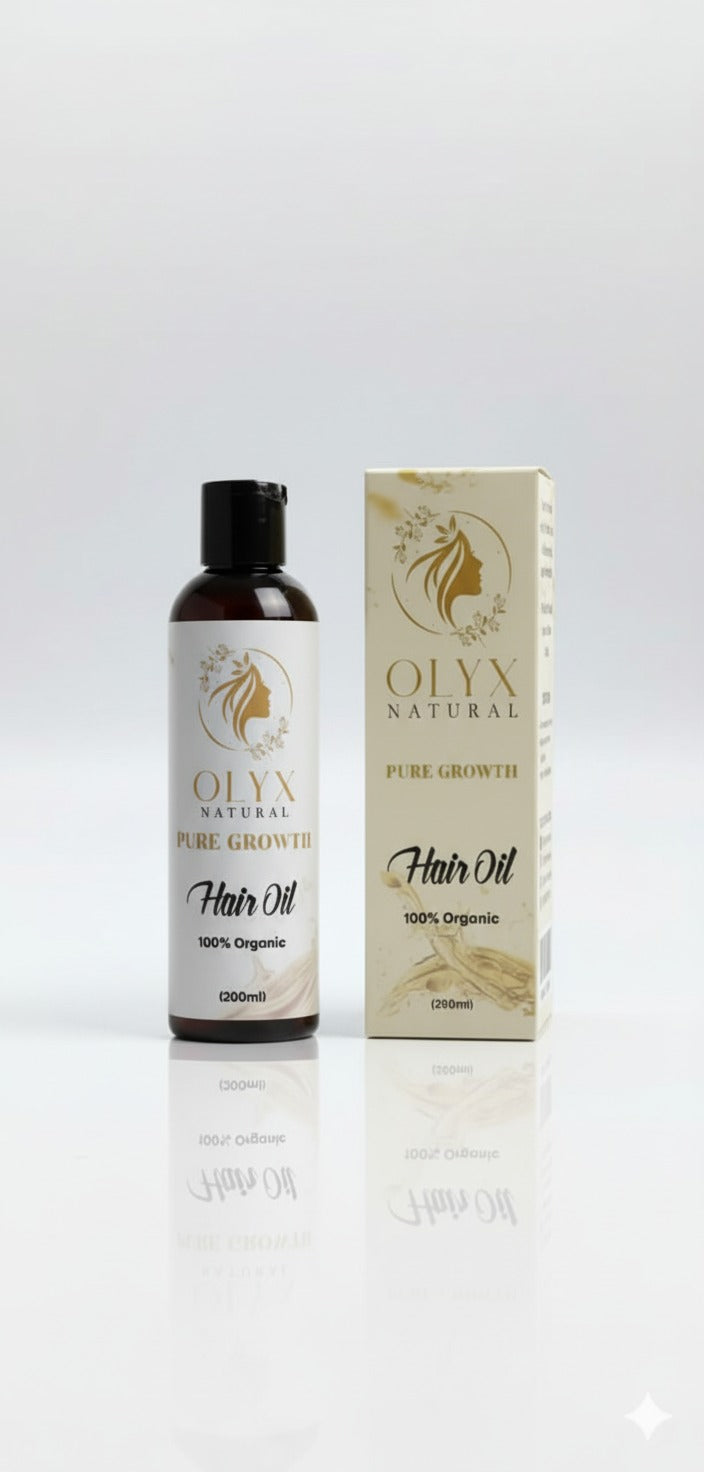 OLYX Natural Pure Growth Hair Oil | 100% Organic Formula